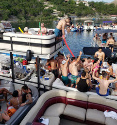 Double Decker Pontoon Party at Devils Cove: BYOB, Captain, and Waterslide  image 3