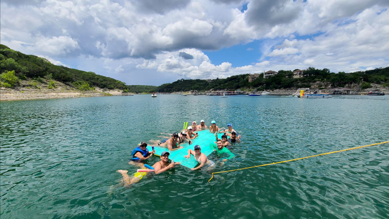 Double Decker Pontoon Party at Devils Cove: BYOB, Captain, and Waterslide  image 6