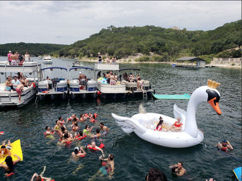 Double Decker Pontoon Party at Devils Cove: BYOB, Captain, and Waterslide  image 14