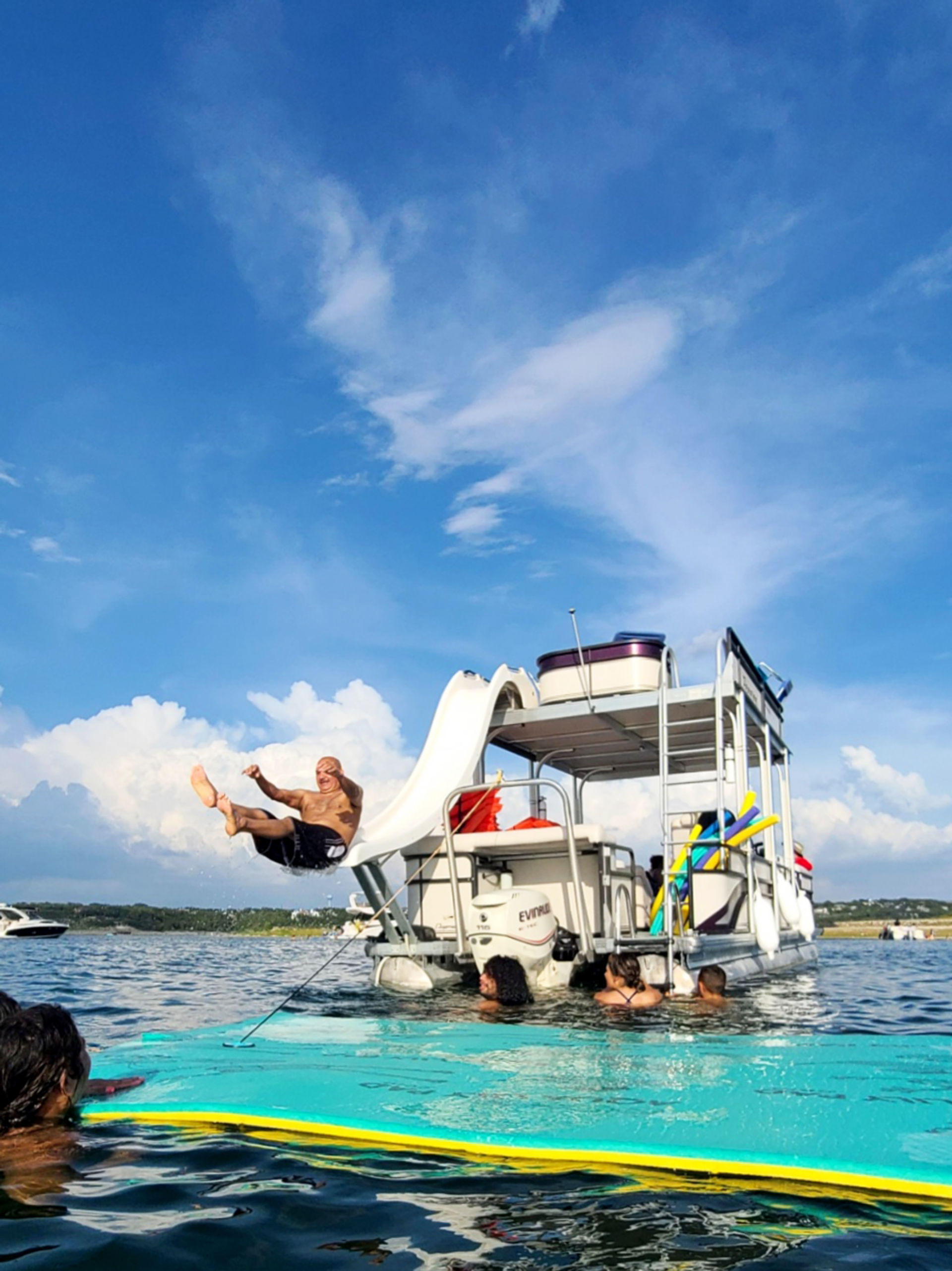 Double Decker Pontoon Party at Devils Cove: BYOB, Captain, and Waterslide  image 1