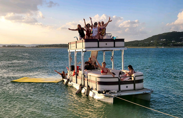 Double Decker Pontoon Party at Devils Cove: BYOB, Captain, and Waterslide  image 5