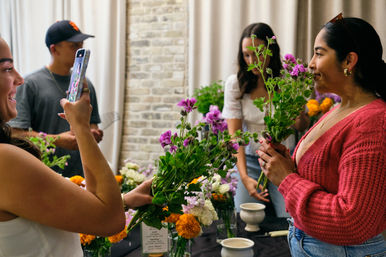 Private Floral Design Group Workshop with Optional Charcuterie Spread (BYOB) image 4