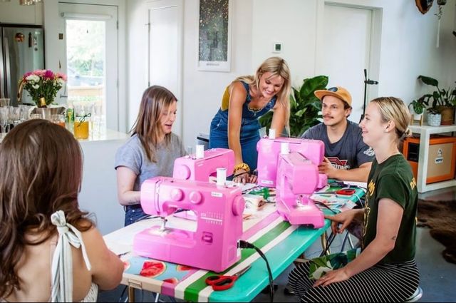 Sip 'n Sew Group Sewing BYOB Party: Travel Bags & Pet Bandanas image 2