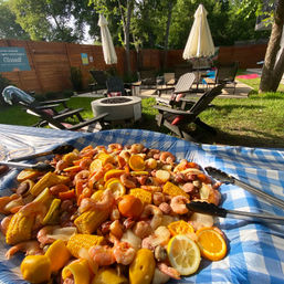 Cajun Feast BYOB Seafood Boil: Catering Self-Serve Setup with Attendant, Cornhole and Giant Jenga image 2