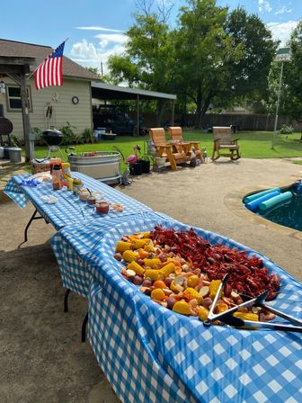 Cajun Feast BYOB Seafood Boil: Catering Self-Serve Setup with Attendant, Cornhole and Giant Jenga image 5