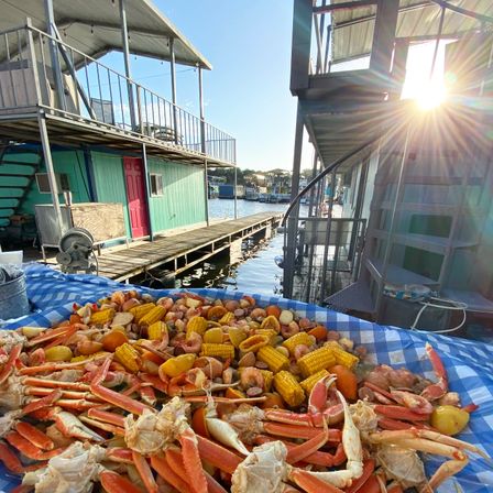 Cajun Feast BYOB Seafood Boil: Catering Self-Serve Setup with Attendant, Cornhole and Giant Jenga image 1