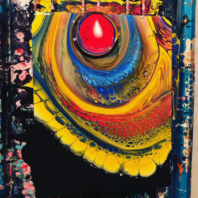 Flow & Glow: Fluid Art Painting Experience image 4