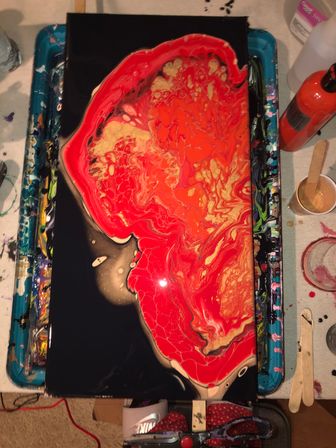 Flow & Glow: Fluid Art Painting Experience image 12