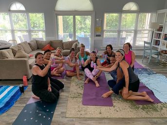 Bad Girls Yoga: Charleston’s Namaste then Rosè Class, Yoga Mat, Rosé & Aromatherapy Included! image 12