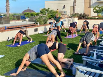 Namaste then Rosé with Bad Girls Yoga: Yoga Mat, Rosé and Aromatherapy Included image 39