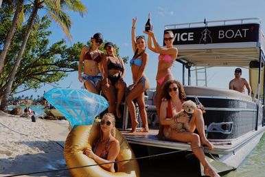 Vice Boat Club BYOB Double Decker Pontoon Party Cruise with Party Floatie Included image 6