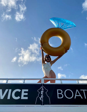 Vice Boat Club BYOB Double Decker Pontoon Party Cruise with Party Floatie Included image 13