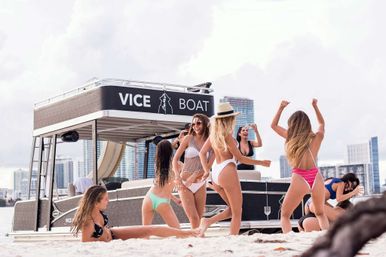 Vice Boat Club BYOB Double Decker Pontoon Party Cruise with Party Floatie Included image 4