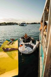 BYOB Private Pontoon Party in Miami: Scenic Views, Insta-Worthy Inflatables, and High-End Sound System with LED Lights image 26