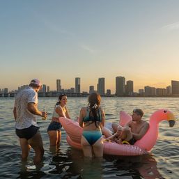 BYOB Private Pontoon Party in Miami: Scenic Views, Insta-Worthy Inflatables, and High-End Sound System with LED Lights image 11