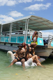 BYOB Private Pontoon Party in Miami: Scenic Views, Insta-Worthy Inflatables, and High-End Sound System with LED Lights image 12