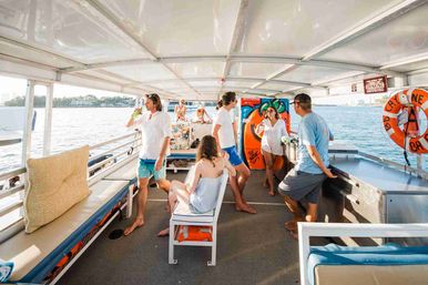 BYOB Private Pontoon Party in Miami: Scenic Views, Insta-Worthy Inflatables, and High-End Sound System with LED Lights image 10