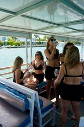 BYOB Private Pontoon Party in Miami: Scenic Views, Insta-Worthy Inflatables, and High-End Sound System with LED Lights image 29