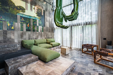 Jungle Green Luxe Penthouse + Private Rooftop Pool image 7