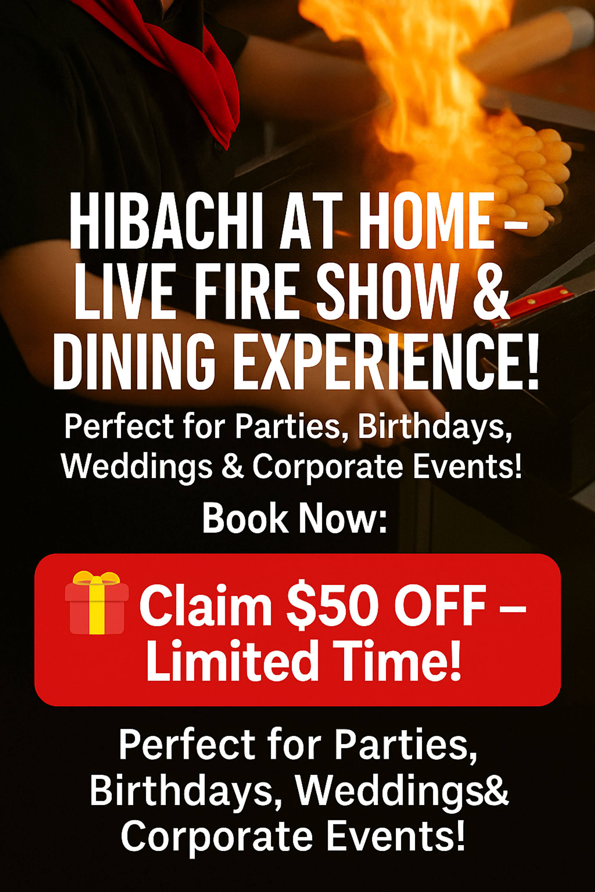 Grill & Thrill: Private Hibachi at Home image 1