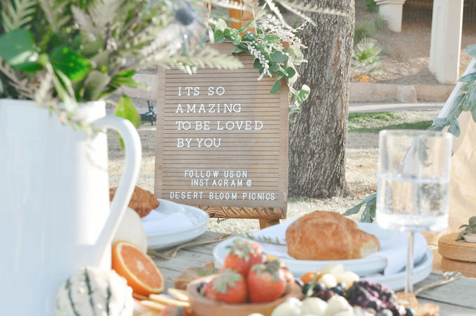 BYOB Desert Picnic with Insta-Worthy Grazing Tables and Custom Beautiful Floral Displays image 9