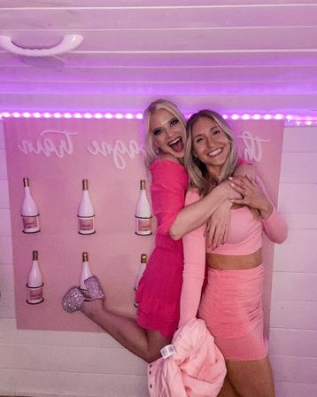 The Champagne Train: Insta-worthy Pink Party Bus with Bartender, Popular Bar Stops, and Selfie Light image 12