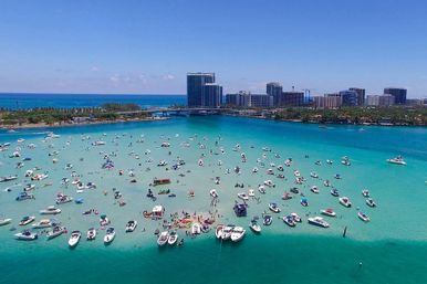 Yacht Party on a Sandbar in Miami image 2