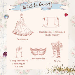 Costume Photoshoot for Bachelorettes with Wigs, Backdrops & BYOB image 4