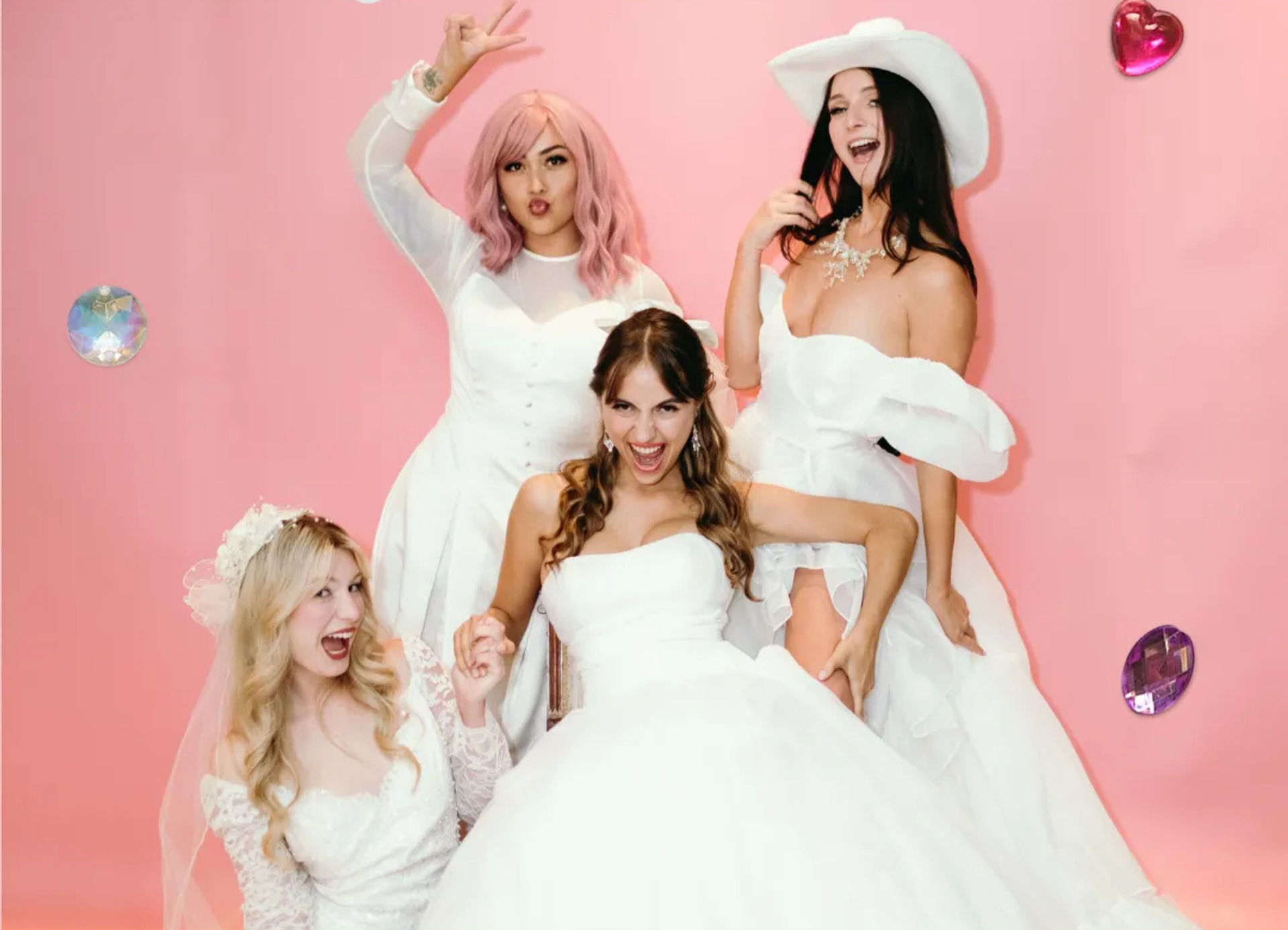 Costume Photoshoot for Bachelorettes with Wigs, Backdrops & BYOB image 1