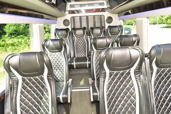 Luxury Mini Party Buses with Uniformed Chauffeur & Optional Drink Packages (14-39 Passengers) image 7