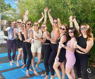 Namaste then Rosé with Bad Girls Yoga: Yoga Mat, Rosé and Aromatherapy Included image 1