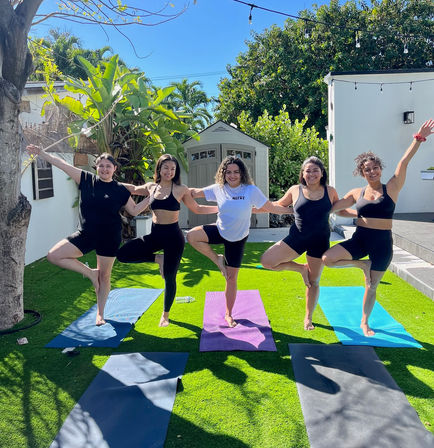 Namaste then Rosé with Bad Girls Yoga: Yoga Mat, Rosé and Aromatherapy Included image 8