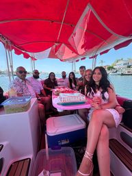 Barbie Pink Duffy BYOB Boat Adventure in Stunning Huntington Beach image 17