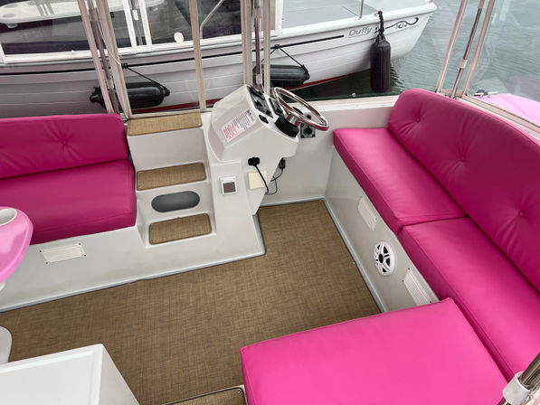 Barbie Pink Duffy BYOB Boat Adventure in Stunning Huntington Beach image 13