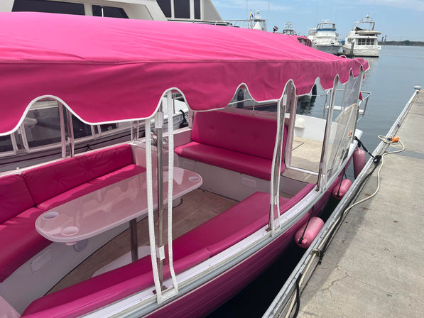 Barbie Pink Duffy BYOB Boat Adventure in Stunning Huntington Beach image 15