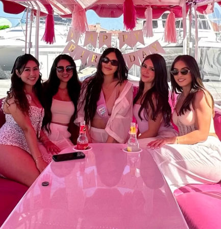 Barbie Pink Duffy BYOB Boat Adventure in Stunning Huntington Beach image 1