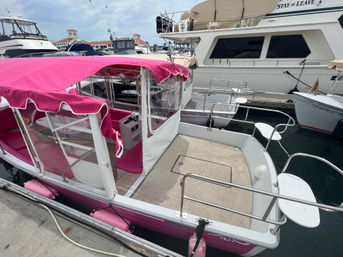 Barbie Pink Duffy BYOB Boat Adventure in Stunning Huntington Beach image 9