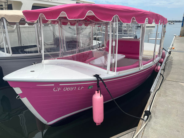 Barbie Pink Duffy BYOB Boat Adventure in Stunning Huntington Beach image 12