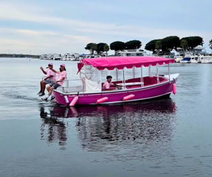 Barbie Pink Duffy BYOB Boat Adventure in Stunning Huntington Beach image 2