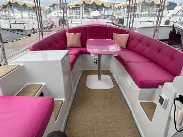 Barbie Pink Duffy BYOB Boat Adventure in Stunning Huntington Beach image 11