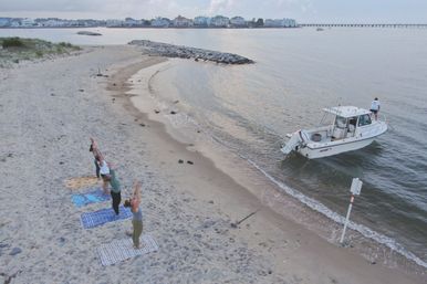 Boat & Beach Yoga Experience: Private Class on a Sandbar with Relaxation & Swimming image 5