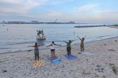 Boat & Beach Yoga Experience: Private Class on a Sandbar with Relaxation & Swimming image 7