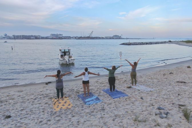 Boat & Beach Yoga Experience: Private Class on a Sandbar with Relaxation & Swimming image 7