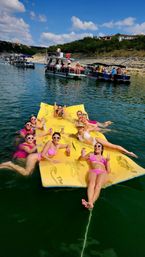 Lake Travis Private Pontoon Party at Devils Cove: BYOB Charter with Captain, Party Pad & Sound System image