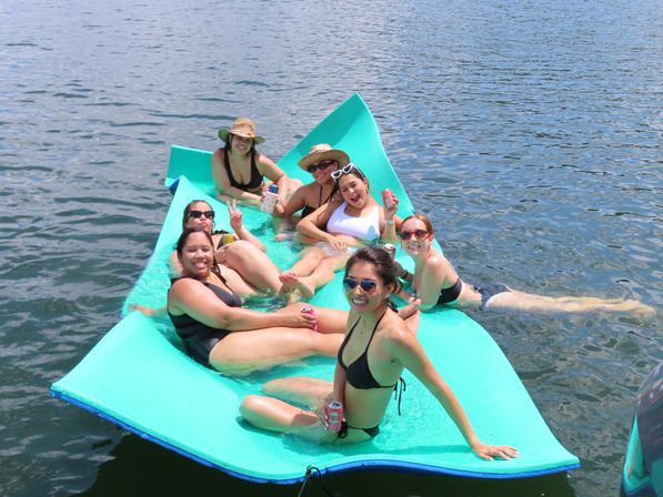 Lake Travis Private Pontoon Party at Devils Cove: BYOB Charter with Captain, Party Pad & Sound System image 35