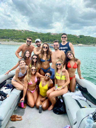 Lake Travis Private Pontoon Party at Devils Cove: BYOB Charter with Captain, Party Pad & Sound System image 5