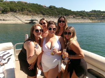 Lake Travis Private Pontoon Party at Devils Cove: BYOB Charter with Captain, Party Pad & Sound System image 8