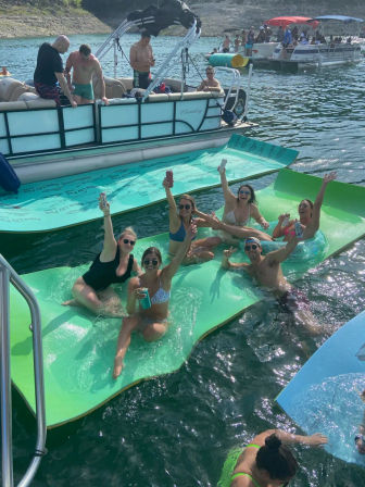 Lake Travis Private Pontoon Party at Devils Cove: BYOB Charter with Captain, Party Pad & Sound System image 23