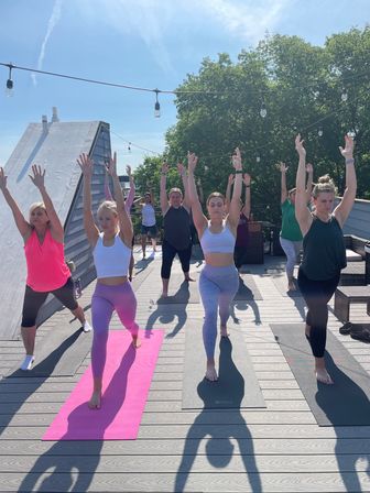 Yoga & Mimosas with Namaste Nashville: Blissful Yoga Flows with Champagne Toast & Yoga Mat Add-ons image 23