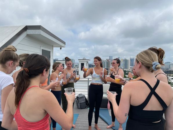 Yoga & Mimosas with Namaste Nashville: Blissful Yoga Flows with Champagne Toast & Yoga Mat Add-ons image 10